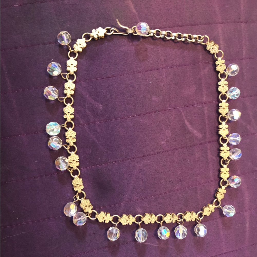Beaded Vintage Gold Choker